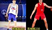 杨瀚森和同队中锋克林根的体测数据对比及优缺点分析